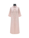 M713 Printed Gabardine Chemisier Dress