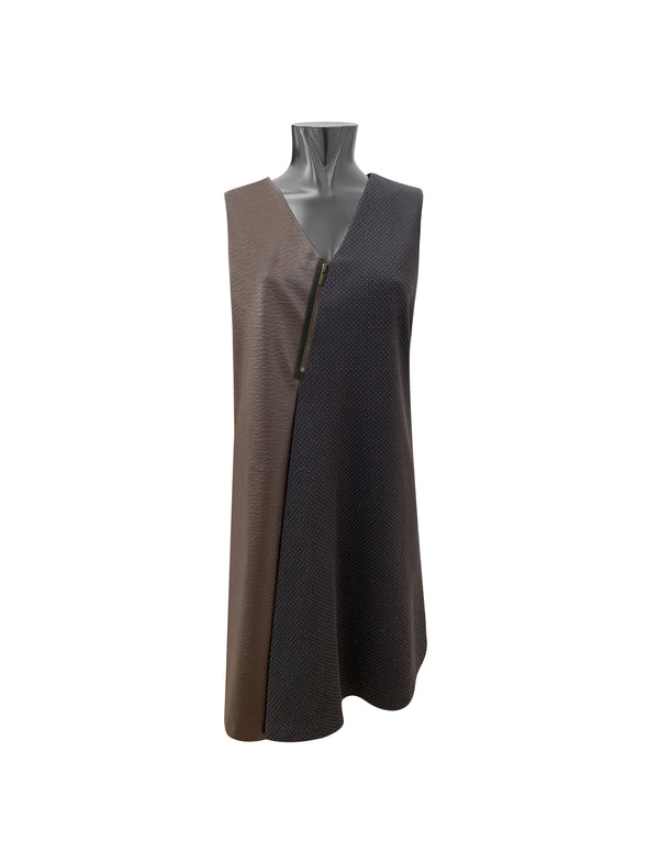 M713 Printed Gabardine Chemisier Dress