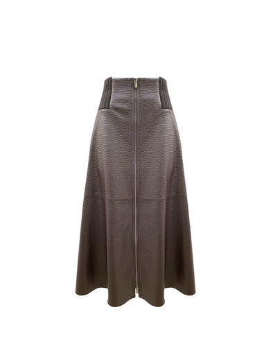 M713 Printed Gabardine Chemisier Dress