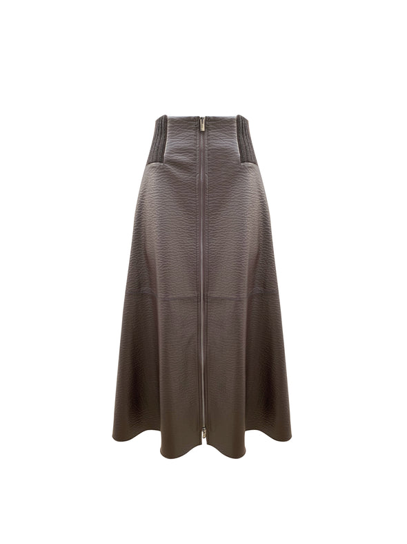 M713 Printed Gabardine Chemisier Dress