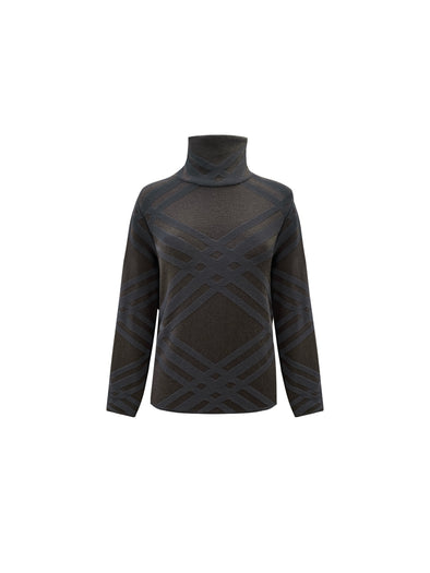 M713 Printed Gabardine Chemisier Dress
