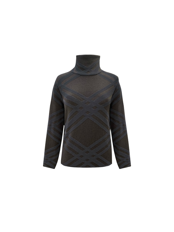 M713 Printed Gabardine Chemisier Dress