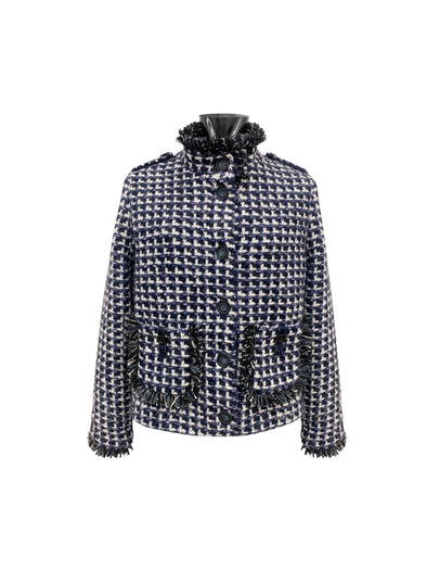 M713 Printed Gabardine Chemisier Dress