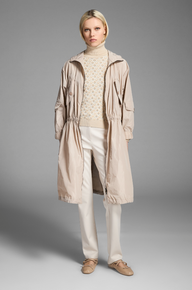 M713 Printed Gabardine Chemisier Dress