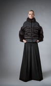 M713 Printed Gabardine Chemisier Dress