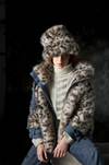 S400 GIUBBOTTO IN ECOPELLICCIA LEOPARDATA