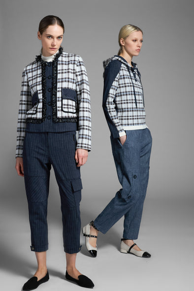 M713 Printed Gabardine Chemisier Dress