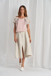 M713 Printed Gabardine Chemisier Dress